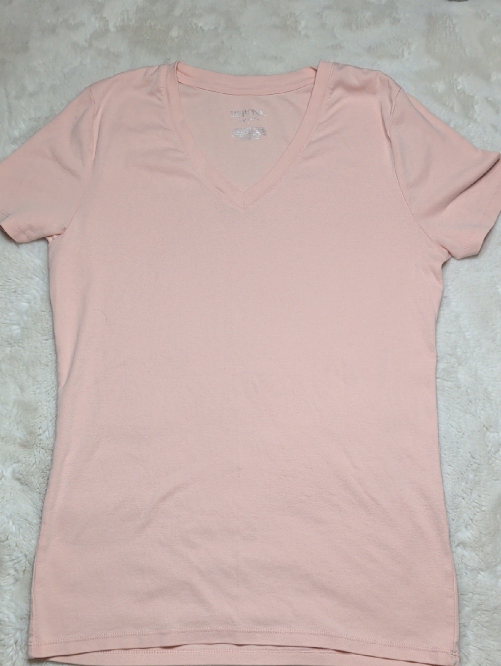 Merona Women's V-Neck Tee in Light Pink‎